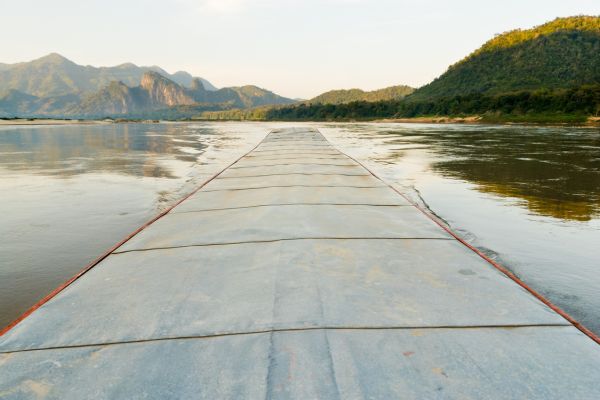 A photo from a roof on a boat