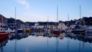 Padstow Harbour, Cornwall, at dusk